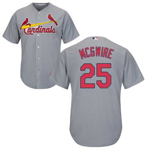 Men's St Louis Cardinals #25 Mark McGwire Grey Cool Base Stitched Jersey Dzhi,We sell and wholesale Men's St Louis Cardinals #25 Mark McGwire Grey Cool Base Stitched Jersey Dzhi on line form chian!
